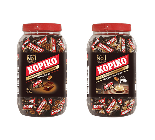 Kopiko Coffee & Cappucino Candy Jars (28.2oz)